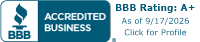 Better Business Bureau accreditation badge